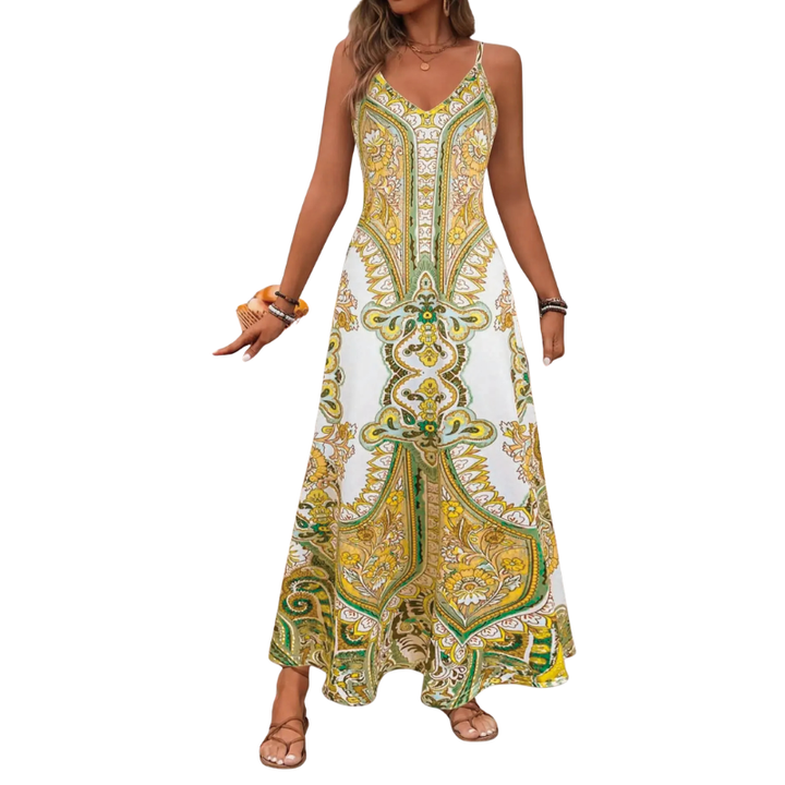 Ashcroft Flowy Floral Vacation Maxi Dress – view 5