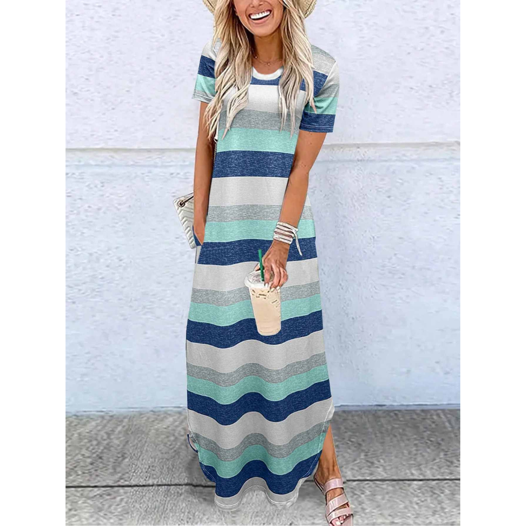 Ashcroft Everyday Relaxed Fit Round Neck Maxi Dress – view 6