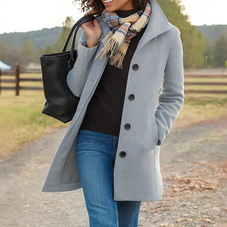 Brigitte | Tailored Single-Breasted Coat