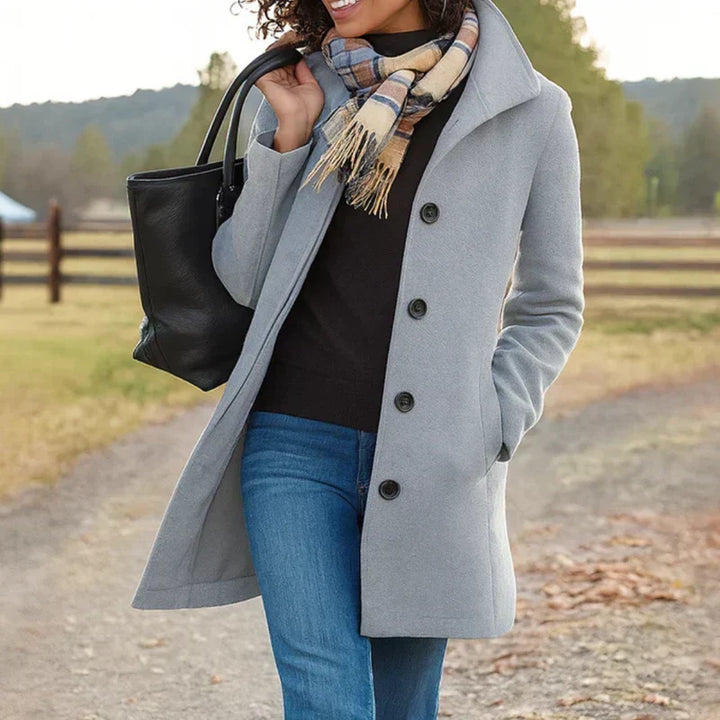 Brigitte | Tailored Single-Breasted Coat