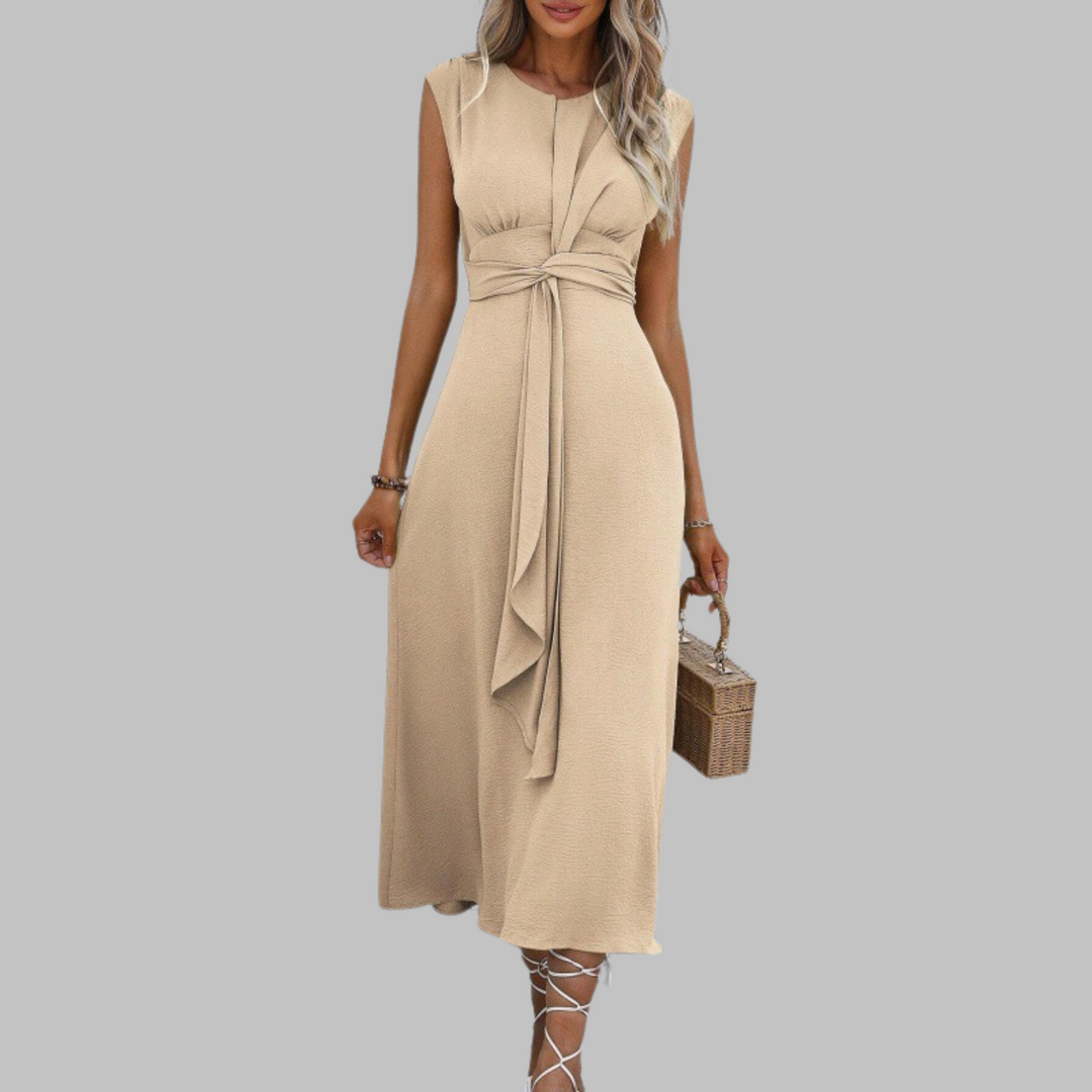 Ashcroft Elegant Sleeveless Round Neck Maxi Dress – view 3