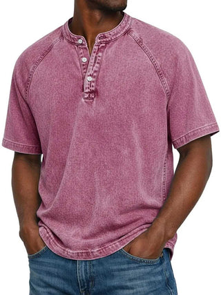 DONACCI Washed Denim Henley
