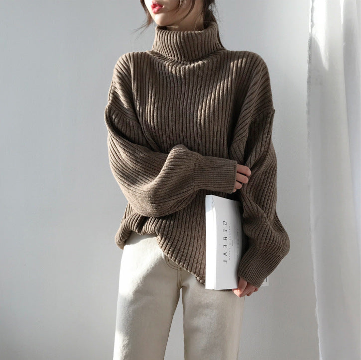 Cazel | Luxe Roll-Neck Jumper with Balloon Sleeves