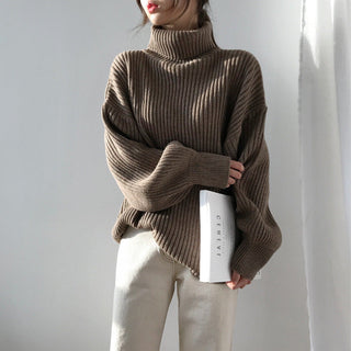 Cazel | Luxe Roll-Neck Jumper with Balloon Sleeves