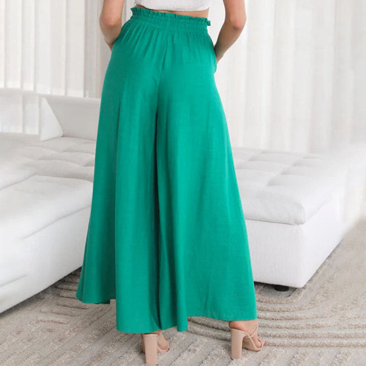 Wide-Leg Casual Trousers