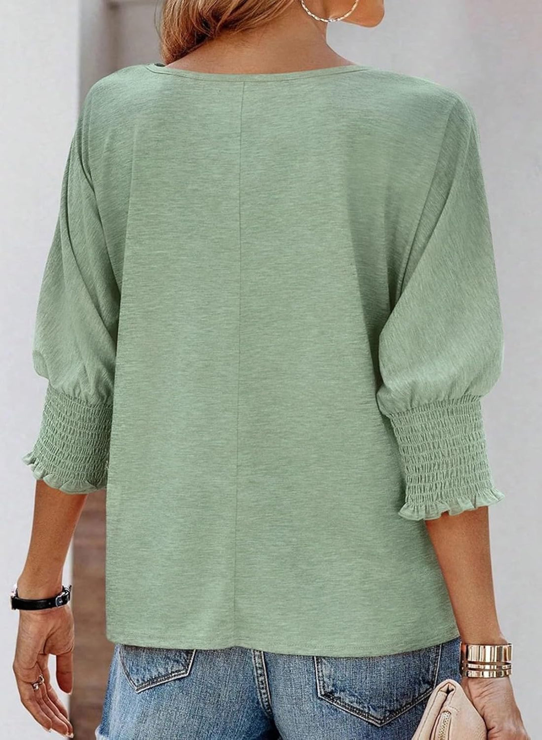 Ashcroft | Wilma Simple Crew-Neck Blouse