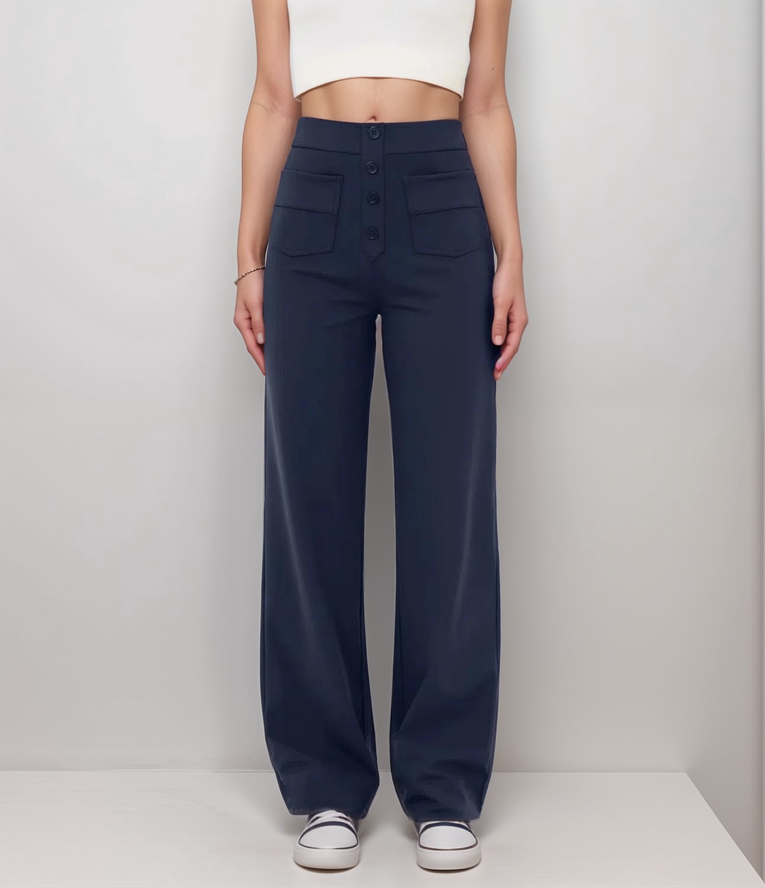 Ashcroft | High-Waisted Stretch Trousers