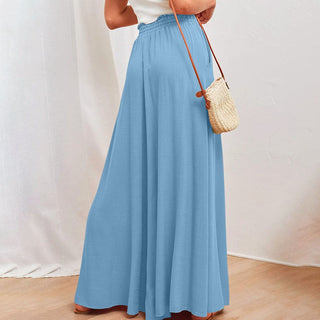 Wide-Leg Casual Trousers