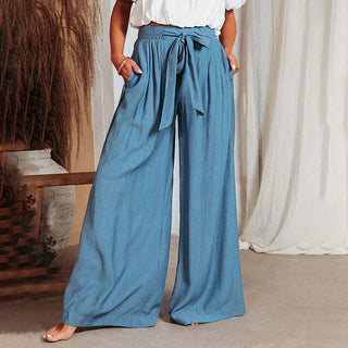 Wide-Leg Casual Trousers