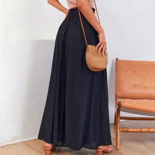 Wide-Leg Casual Trousers