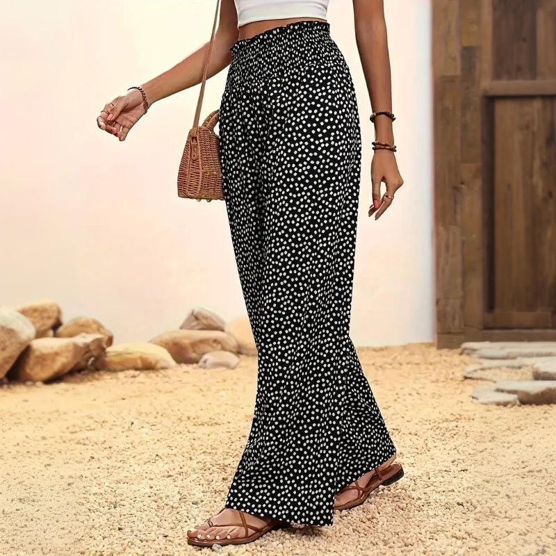 Polka Dot Casual Trousers
