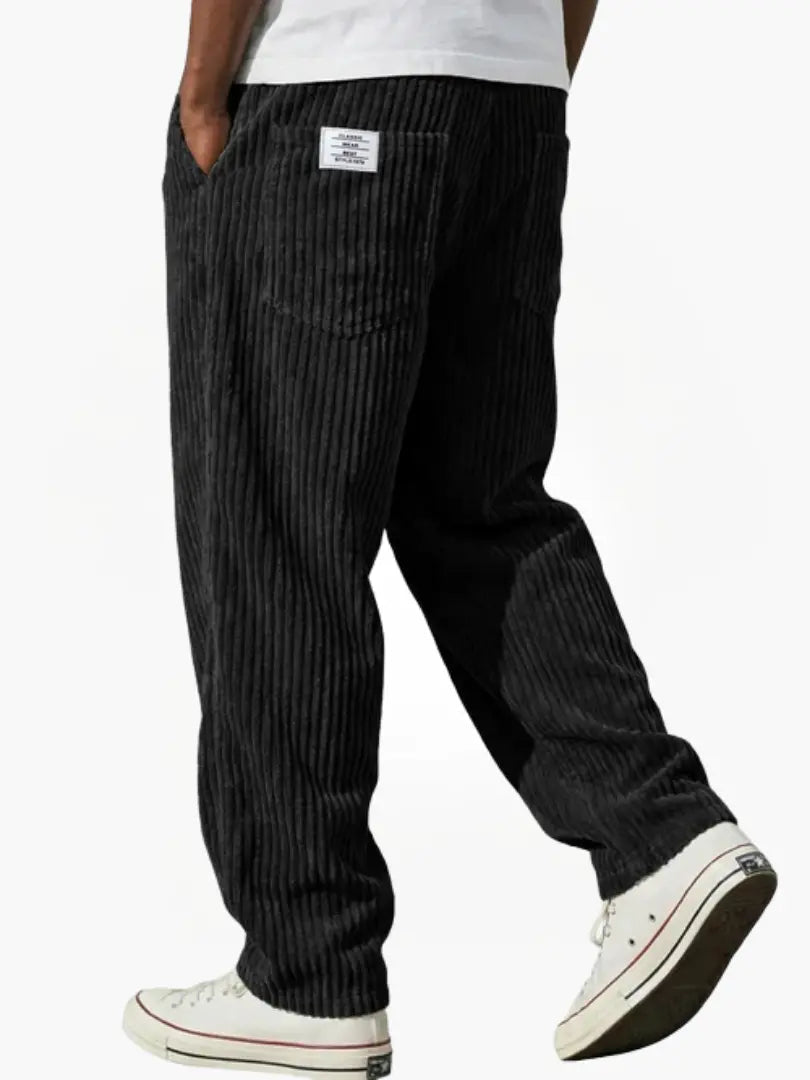 Ashcroft | Men's Corduroy Trousers with Elasticated Waist