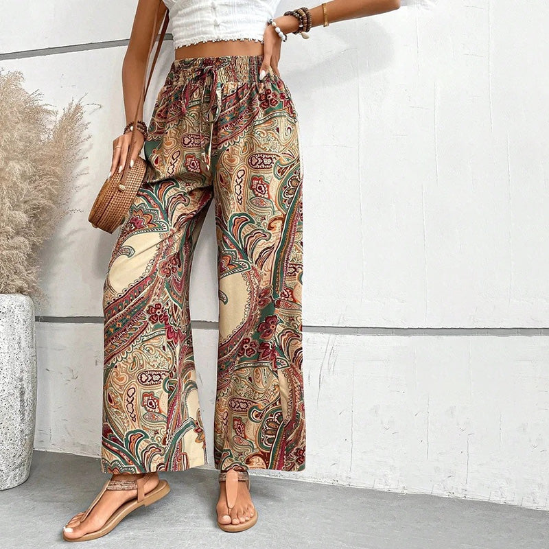 Ethnic Print Trousers