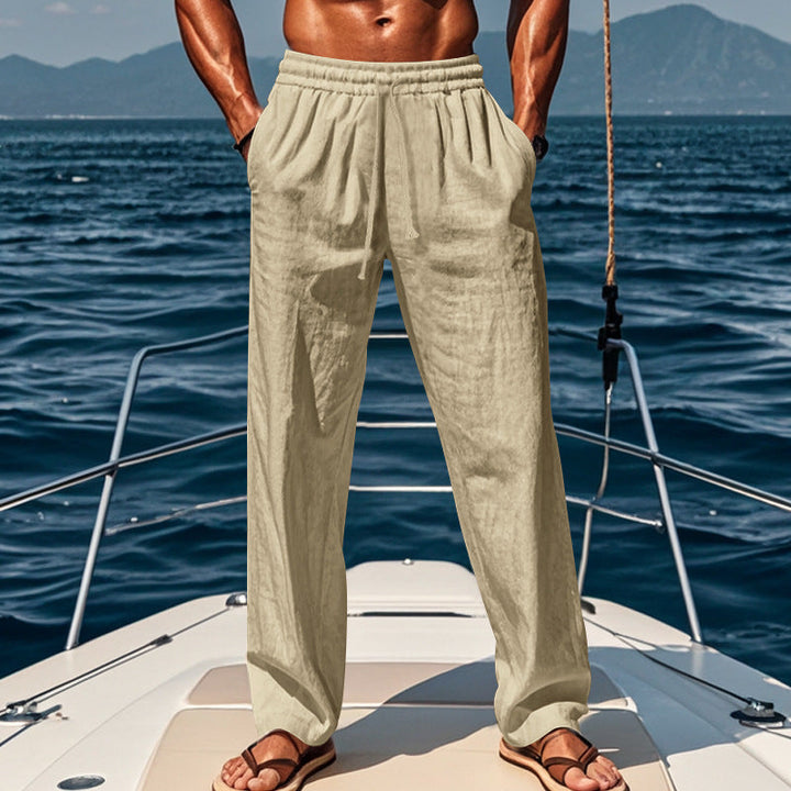 Ashcroft | Breathable Cotton Relaxed Casual Joggers