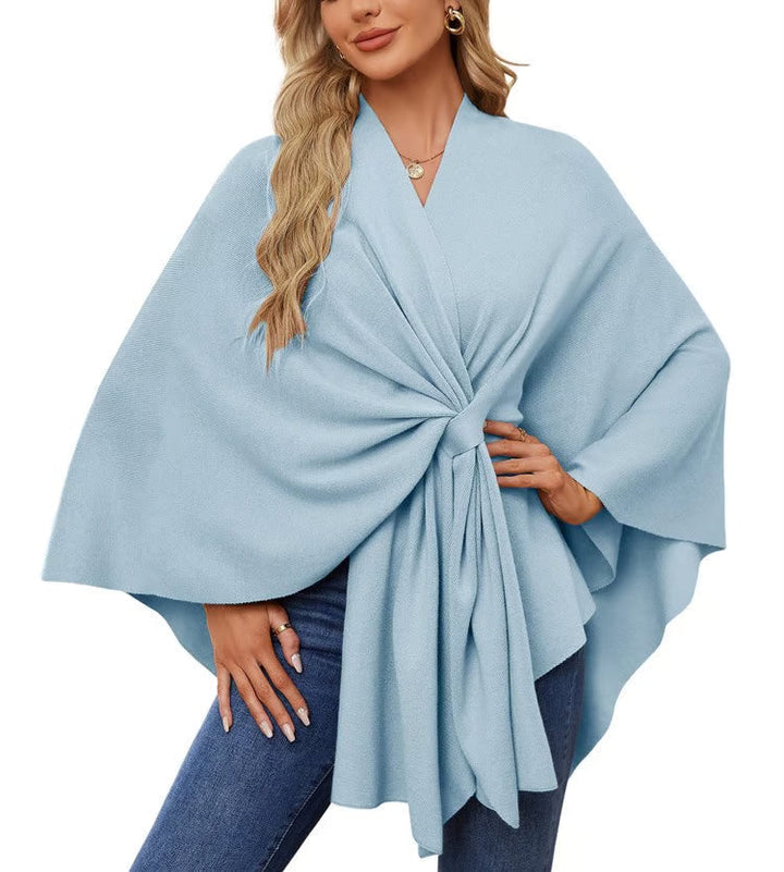 Maegan | Elegant Poncho-Style Shawl