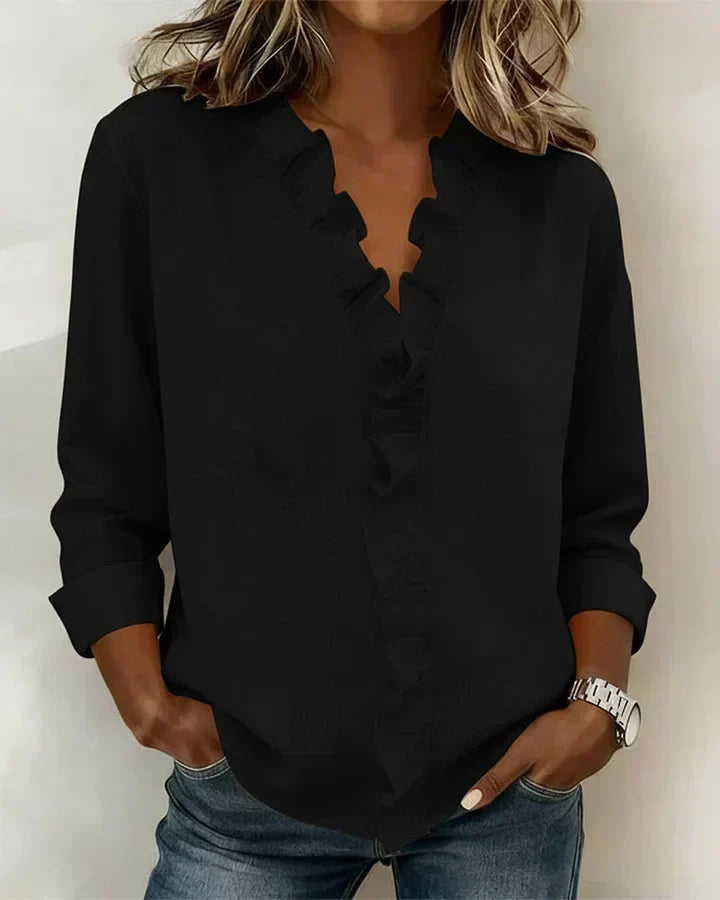 Ashcroft | Refined V-Neck Blouse