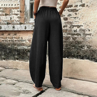 Wide-Leg Casual Trousers