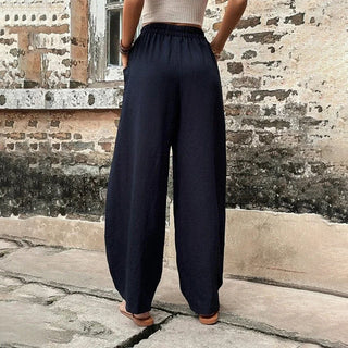 Wide-Leg Casual Trousers