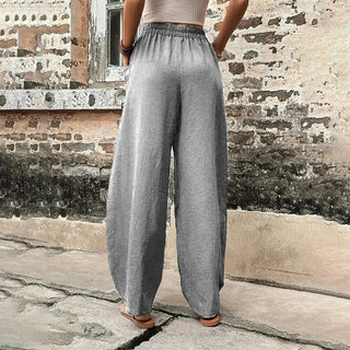 Wide-Leg Casual Trousers