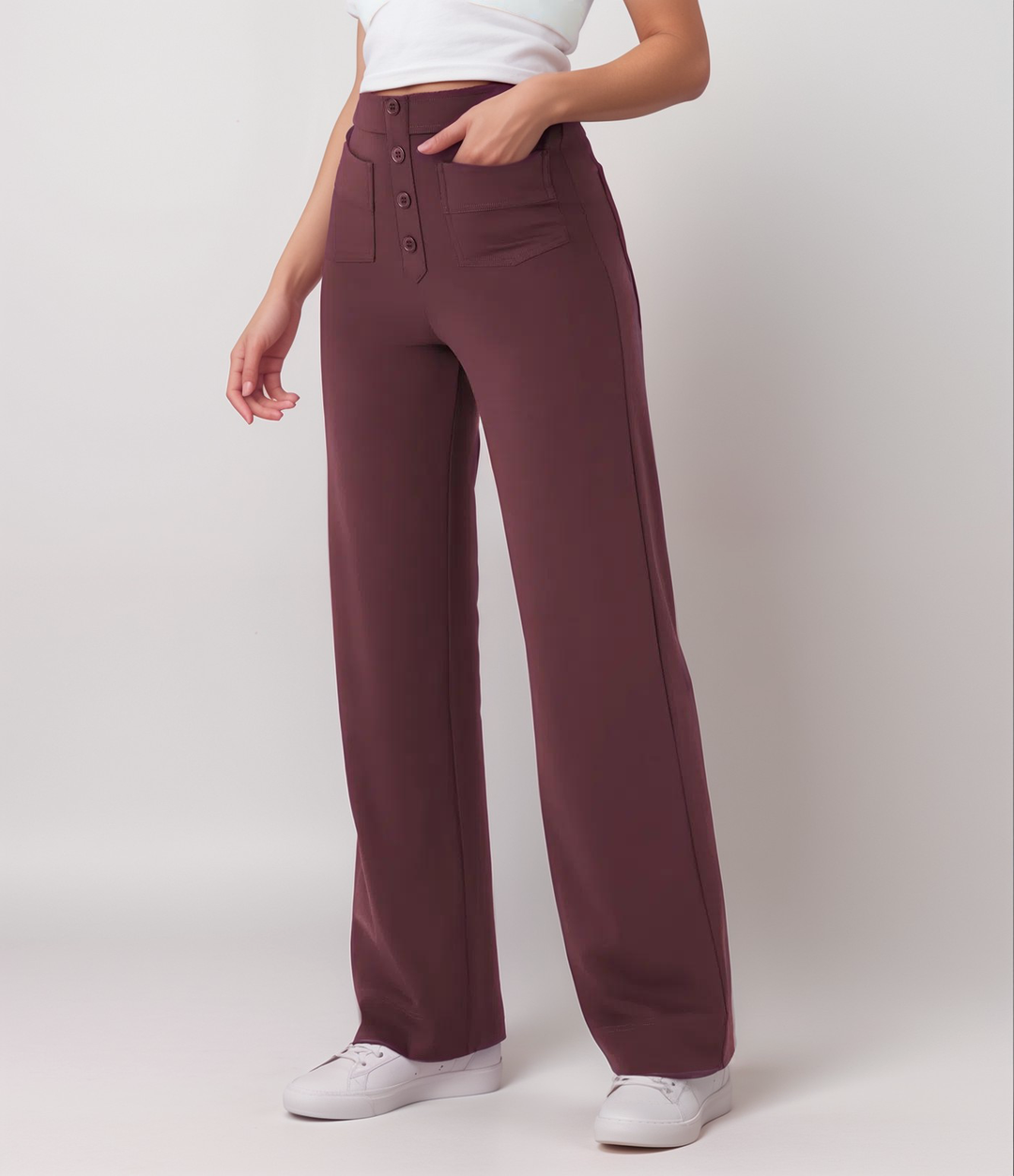 Ashcroft | High-Waisted Stretch Trousers