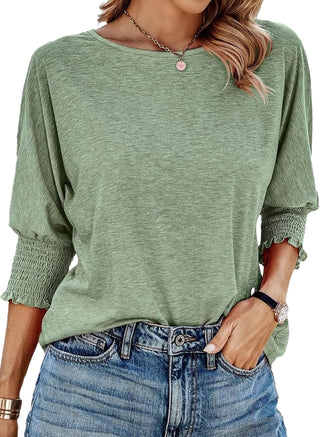 Ashcroft | Wilma Simple Crew-Neck Blouse