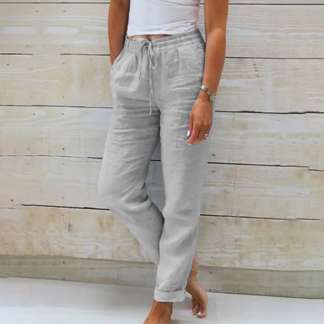 Straight-Leg Casual Trousers