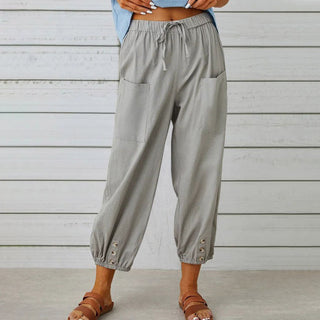 Ashcroft | Lidia Wide-Leg Cotton and Linen Trousers