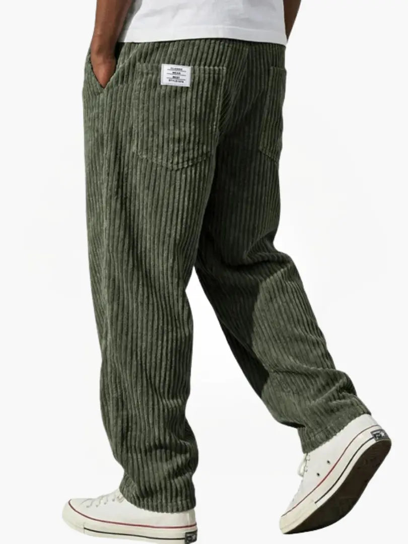 Ashcroft | Men's Corduroy Trousers with Elasticated Waist