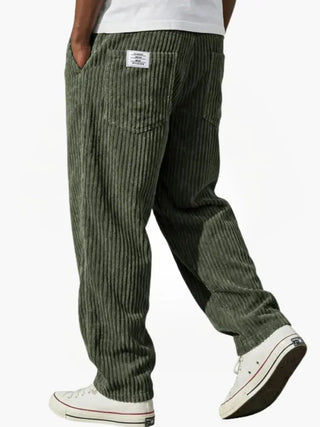 Ashcroft | Men's Corduroy Trousers with Elasticated Waist