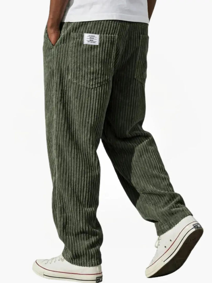Ashcroft | Men's Corduroy Trousers with Elasticated Waist