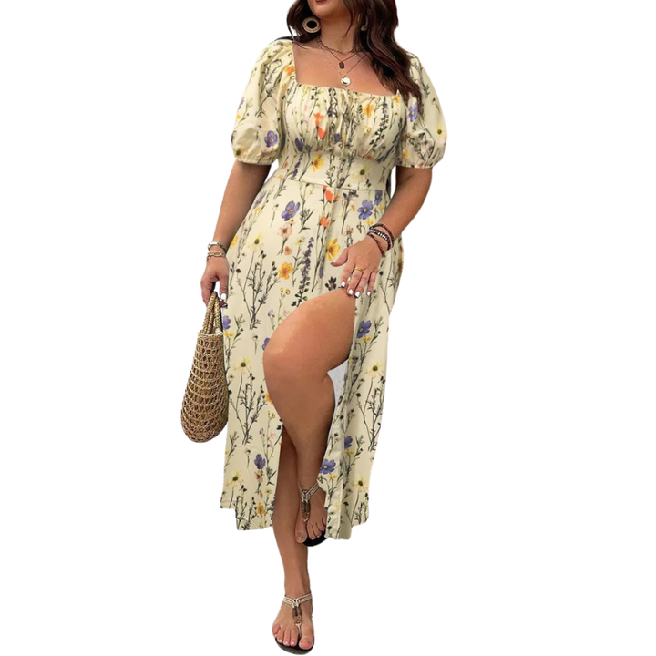 Ashcroft Trendy Plus Size Floral Print Dress – view 8