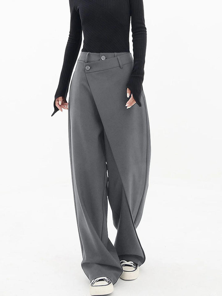 Ashcroft | Asymmetric Waist Baggy Trousers