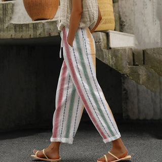 Striped Casual Trousers