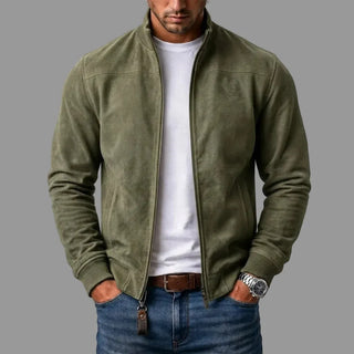 DONACCI Suede Bomber Jacket