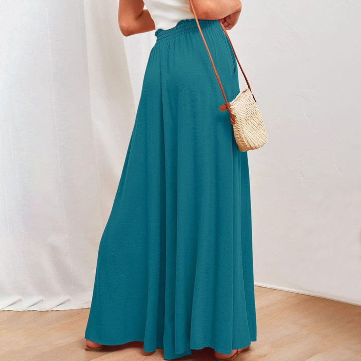Wide-Leg Casual Trousers
