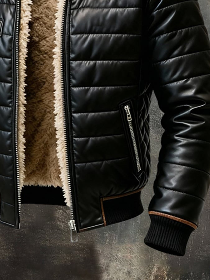 High-Collar Tailored Jacket