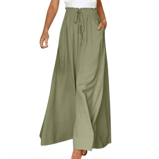 Wide-Leg Casual Trousers