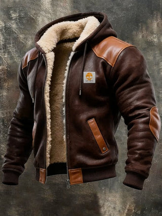 Winter Blouson with Leather Details