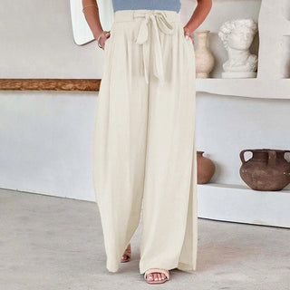 Wide-Leg Casual Trousers