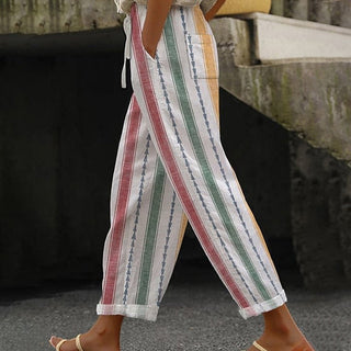 Striped Casual Trousers
