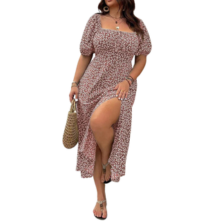 Ashcroft Trendy Plus Size Floral Print Dress – view 9
