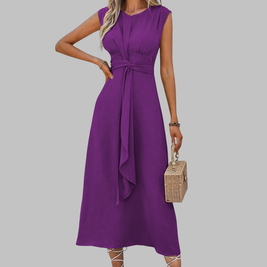 Ashcroft Elegant Sleeveless Round Neck Maxi Dress – view 6