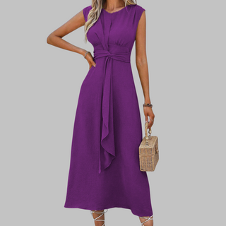 Ashcroft Elegant Sleeveless Round Neck Maxi Dress – view 6