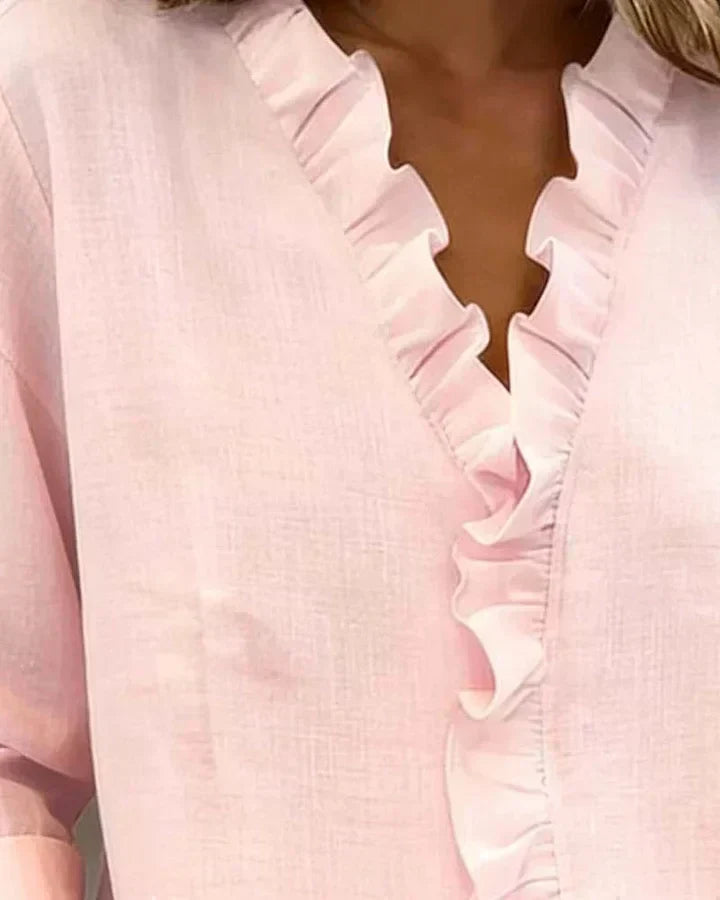 Ashcroft | Refined V-Neck Blouse