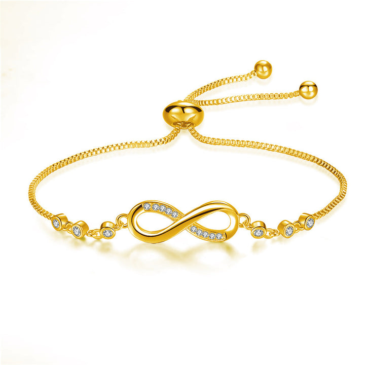 Adjustable Rose Gold Infinity Bracelet