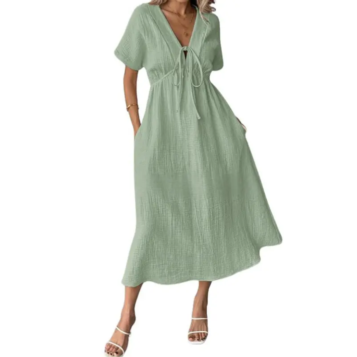 Ashcroft Relaxed V-Neck Maxi Dress