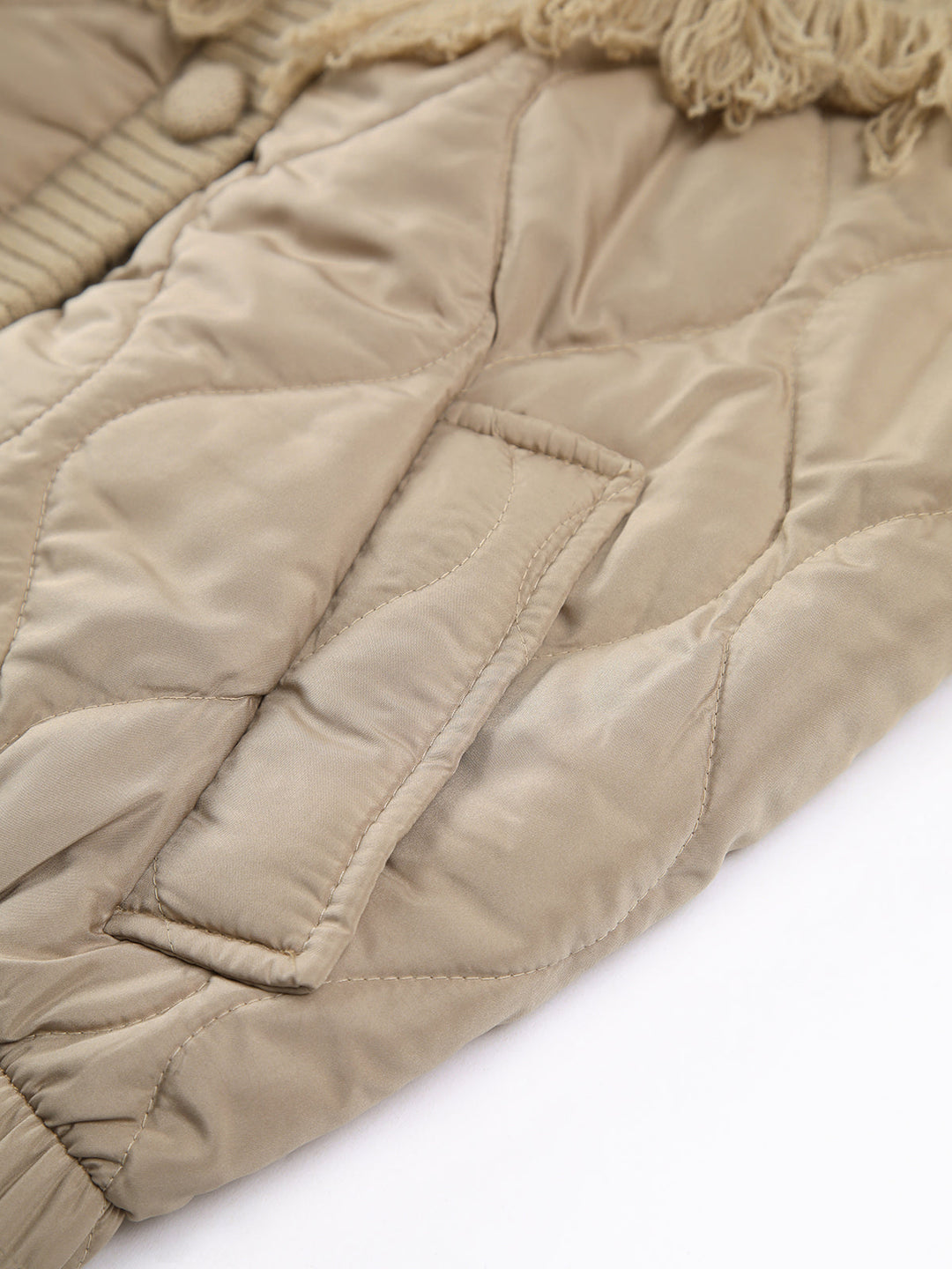 Cazel | Quilted Cable-Knit Patchwork Jacket