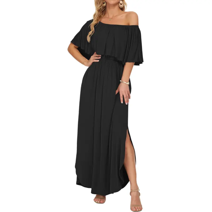 Ashcroft Floral Off-Shoulder Ruffle Maxi Dress – view 9