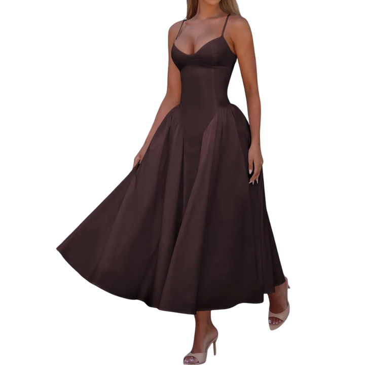 Ashcroft Sleeveless Waist-Cinched Maxi Dress – view 4