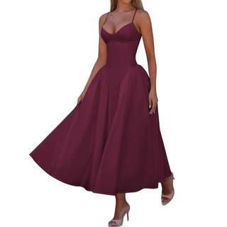 Ashcroft Sleeveless Waist-Cinched Maxi Dress – view 3
